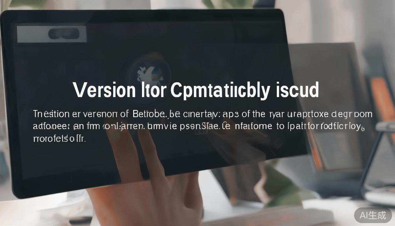 五、应用或软件版本不兼容。
如果使用的必威体育A